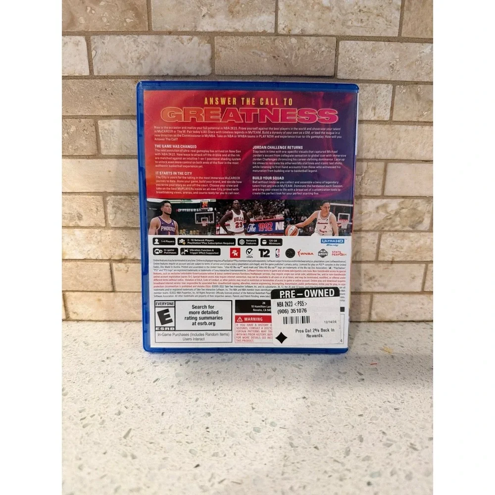 NBA 2K23 PS5 Game‎ PlayStation 5 Basketball
